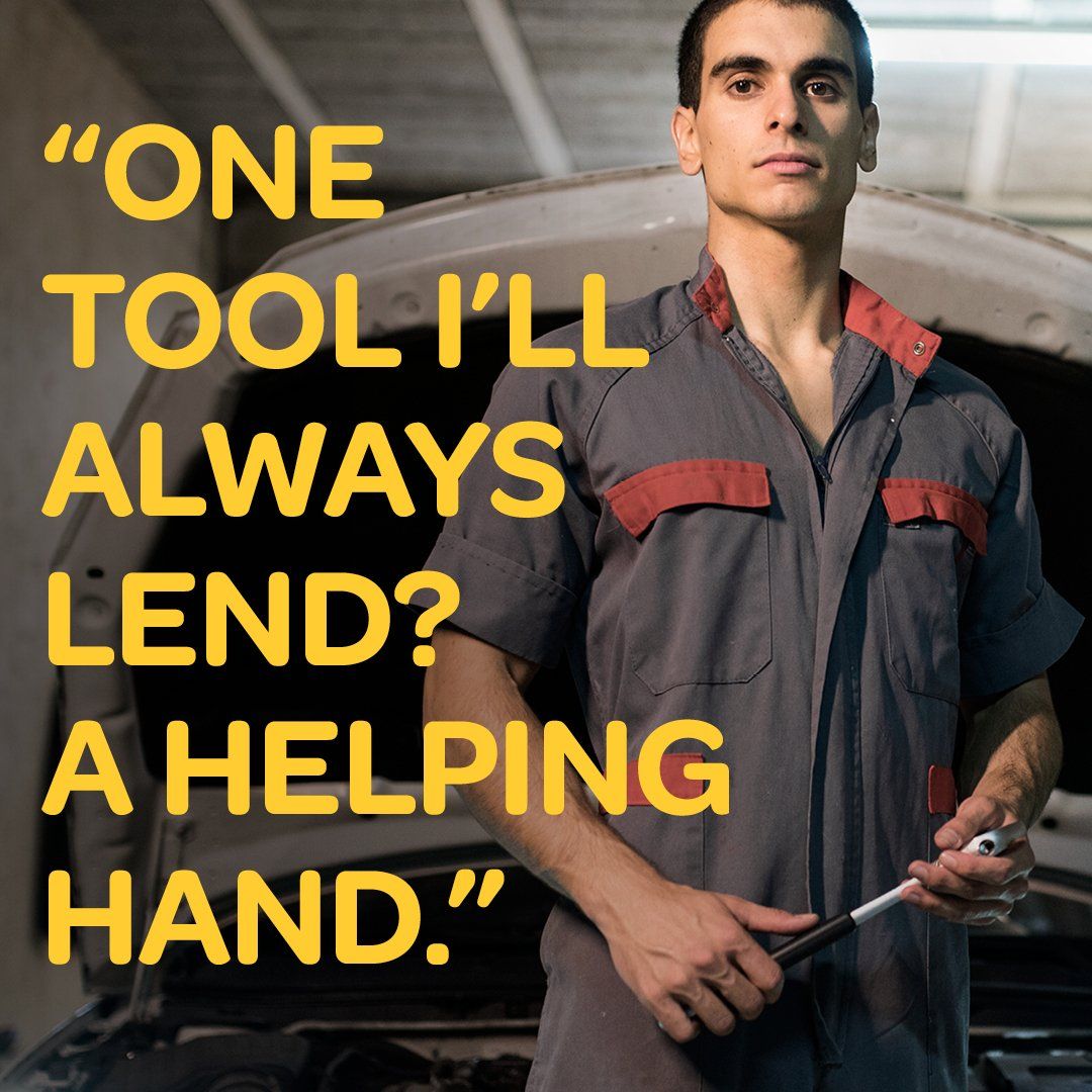 Help make a difference One Tool I'll Always Lend Is A Helping Hand Poster